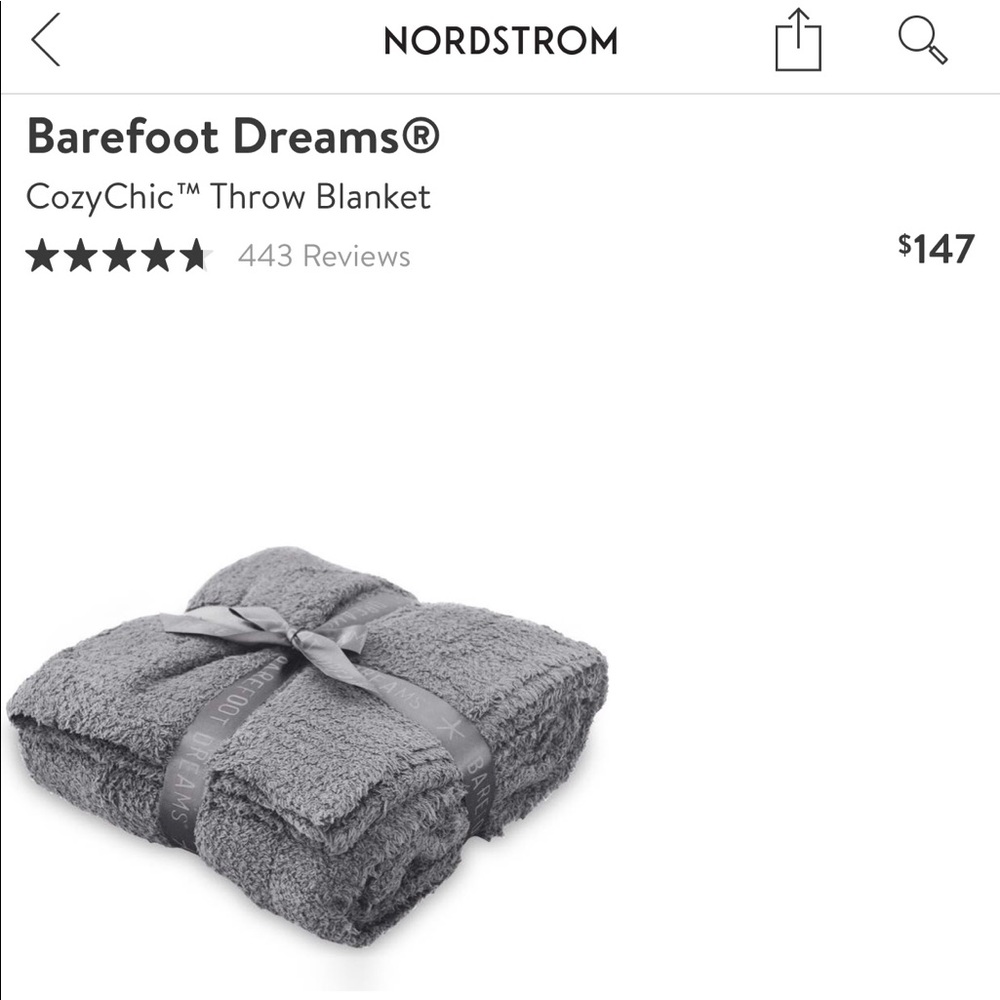 Barefoot Dreams CozyChic Throw NWT